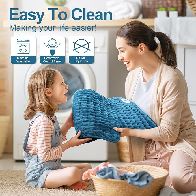 Heating Pad for Back, Electric Heating Pads for Cramps/Abdomen/Waist/Shoulder - Image 4