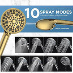 MakeFit Dual Filtered Rain Shower Head Combo, High Pressure Handheld Shower Head - Image 7