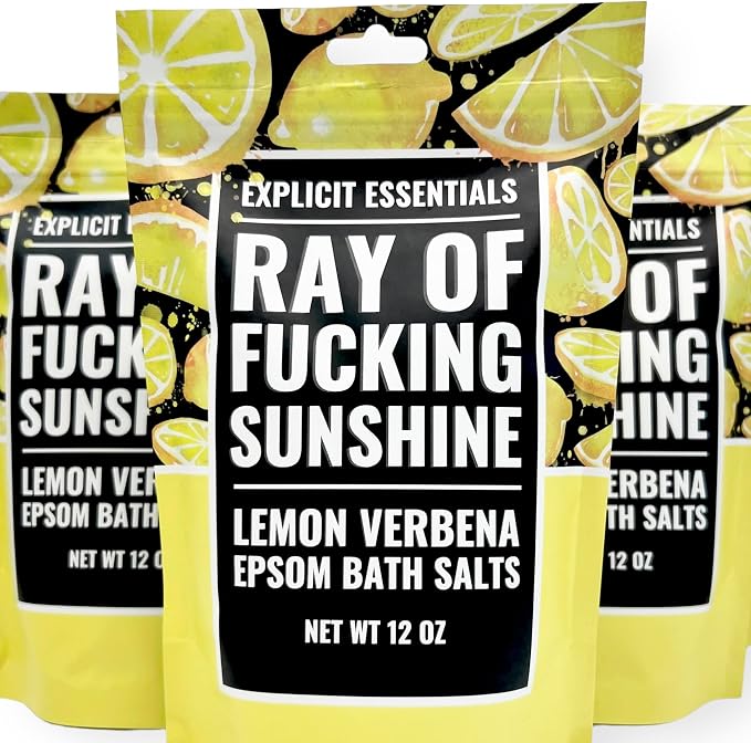 Explicit Essentials Lemon Verbena Epsom Bath Salts, 12 oz - Image 2