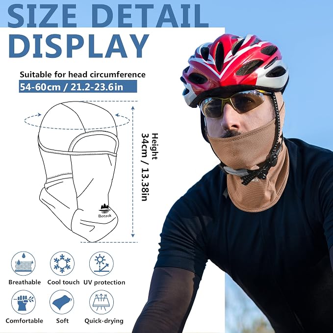 Balaclava Face Mask Sun UV Protection Breathable Full Head Mask - Image 6
