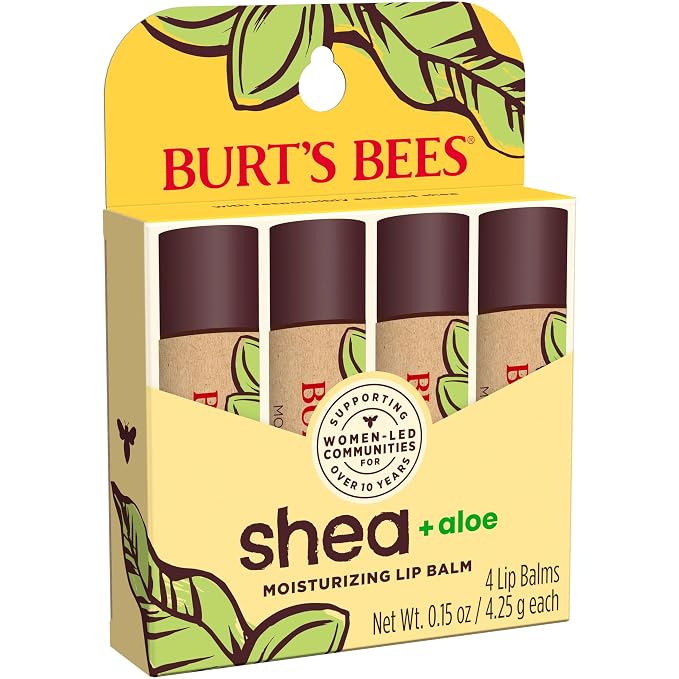 Burt's Bees Shea and Aloe Moisturizing Lip Balm, Lip Moisturizer - Image 18
