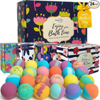 Bath Bombs for Women Gift Set by MineralMeCalifornia