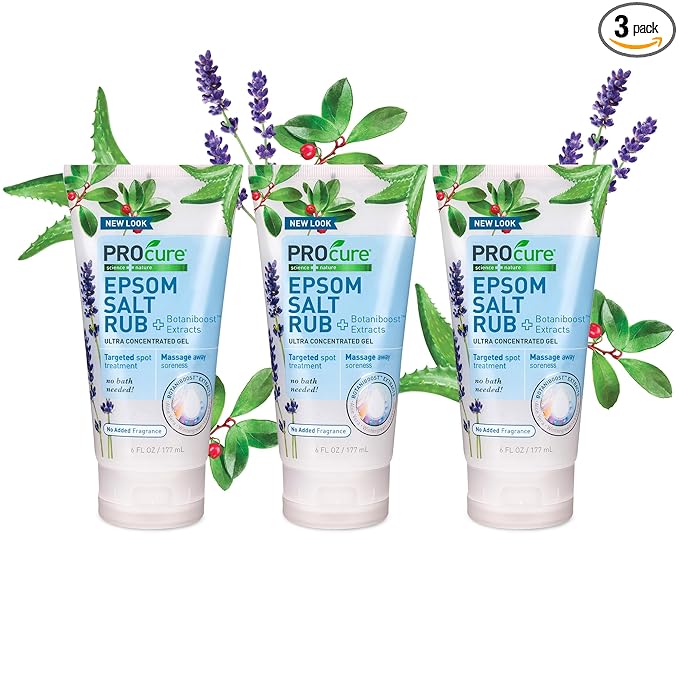 PROcure Epsom Salt Rub Gel – Concentrated Muscle Relief by PROcure