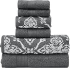 Modern Threads Amaris 6-Piece Reversible Yarn Dyed Jacquard Towel Set by ModernThreads
