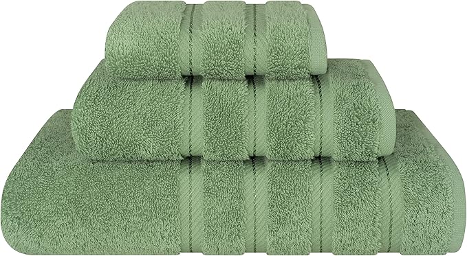 American Soft Linen Premium 3 Piece Towel Set, 1 Bath Towel 1 Hand Towel 1 by AmericanSoftLinen
