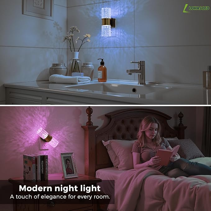 L LOHAS LED Night Light, Night Lights Plug into Wall, 10-Color RGB Change - Image 8