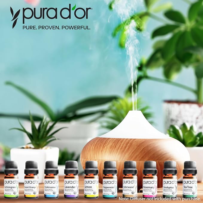 PURA D'OR Organic Perfect10 Essential Oils Set - Image 6