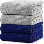 SEISSO 4 Pack Extra Large Bath Towels 63"x35", Bath Sheets by SEISSO