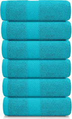White Classic Luxury Aqua Hand Towels - Image 2