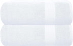 GLAMBURG Premium Cotton Oversized 2 Pack Bath Sheet 35x70-100% Pure Cotton by GLAMBURG