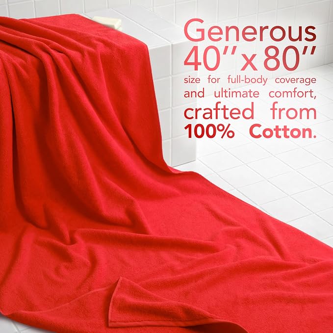 American Soft Linen 100% Cotton 600 GSM Turkish 40x80 Oversized Bath Towel Sheet - Image 2