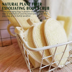 YIQINGJIE Natural Loofah Sponge Exfoliating Body Scrubber, Made - Image 6