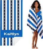 JML Custom Beach Towel with Name, Personalized Microfiber Beach Towel with Name - Image 2