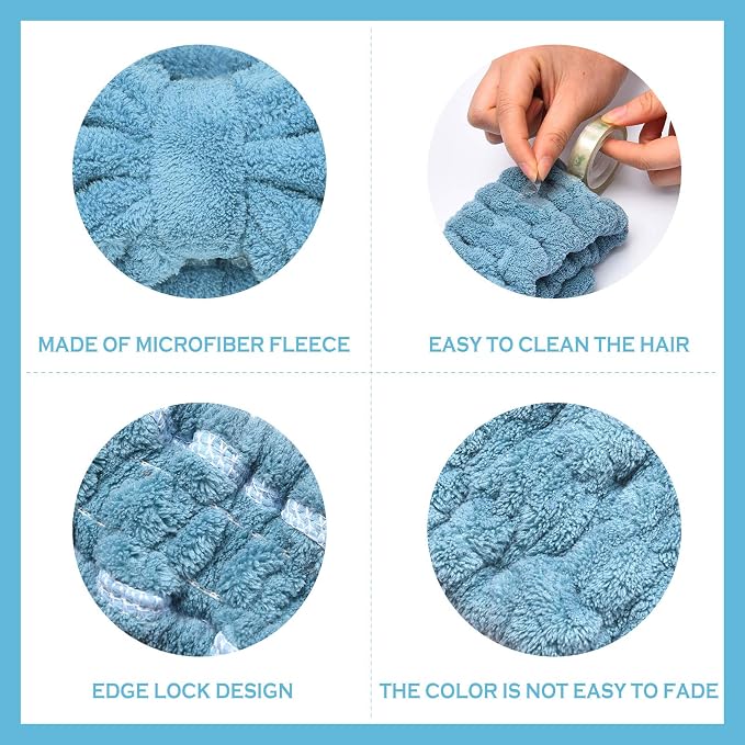 Hicarer 3 Piece Microfiber Bowtie Hairband Set - Image 3