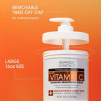 Advanced Clinicals Vitamin C Cream Visibly Brightening Body Lotion | Vitamin C - Image 3