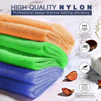 UJFQBH 3 Pieces African Bath Sponge African Net Long Net Bath Sponge - Image 4