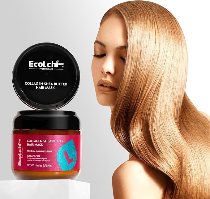 Collagen Shea Butter Hair Mask Deep Repair Conditioning Collagen Shea Butter - Image 6