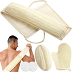 Exfoliating Natural Loofah Sponge Back Scrubber by ATTEASAY