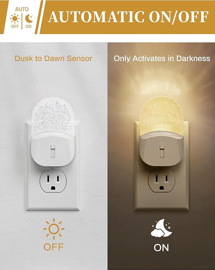 DORESshop LED Night Light, Baby Night Lights, Plug in NightLight - Image 2