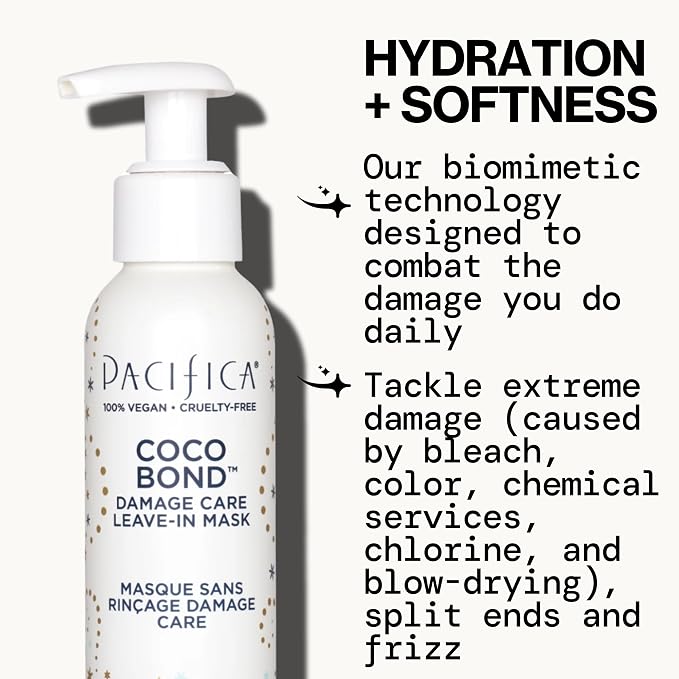 PACIFICA Beauty, Coco Bond Damage Care Leave-In Repair Mask Treatment, Dry & - Image 5