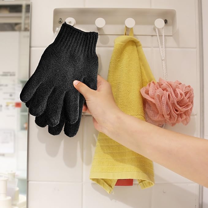 MIG4U Shower Exfoliating Scrub Gloves, Bathing Gloves Body Wash Dead Skin - Image 5