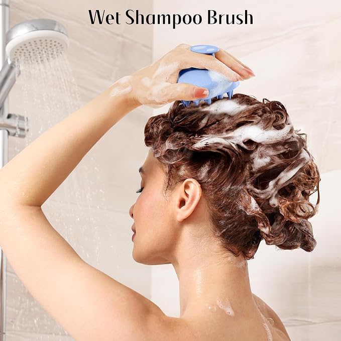 HEETA Scalp Scrubber Shampoo Brush, Scalp Massager Tool - Image 2