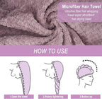 3 Pack Microfiber Hair Towel Wrap - Image 3