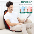 Snailax Back Massager with Heat, Memory Foam Chair Massage Pad, 5 Massage Modes - Image 4