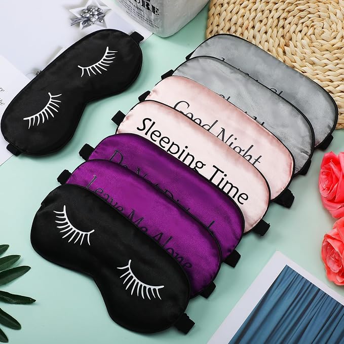 8 Pieces Funny Sleep Mask Silk Eye Mask - Image 7