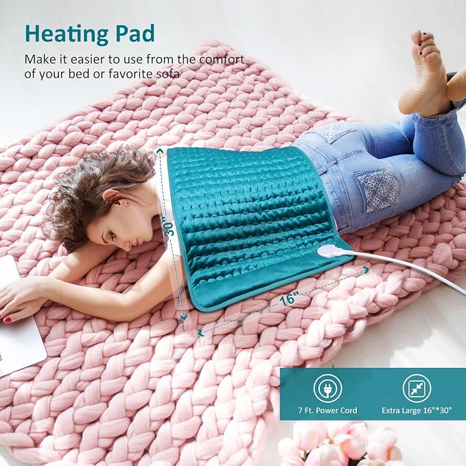 Electric Heating pad for Back/Shoulder/Neck/Knee/Leg Pain, Cramps and Arthritis - Image 6