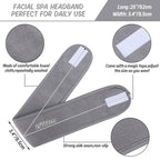 Whaline 3Pcs Spa Facial Headband Make Up Wrap Head Terry Cloth Headband - Image 2
