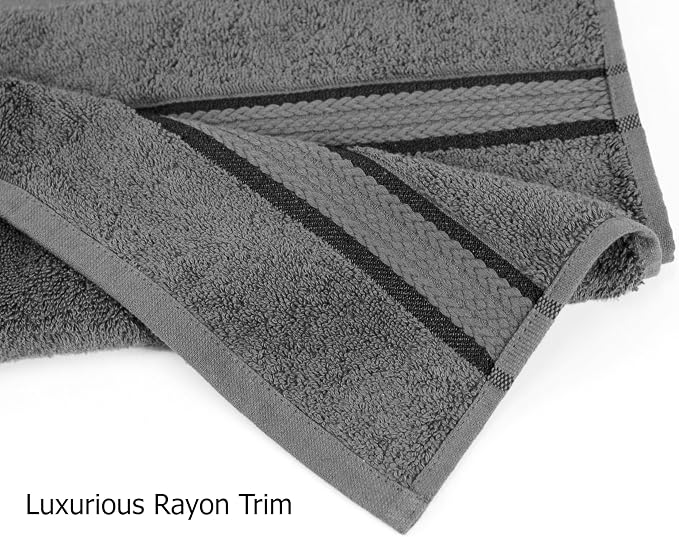 Cotton Craft Ultra Soft 12 Pack Wash Cloths 12x12 Charcoal Weighs 2 Ounces Each - Image 3