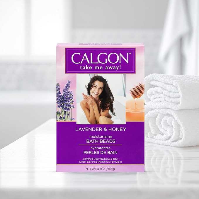 Calgon Ultra-Moisturizing Bath Beads, Lavender & Honey, 30 oz - Image 7