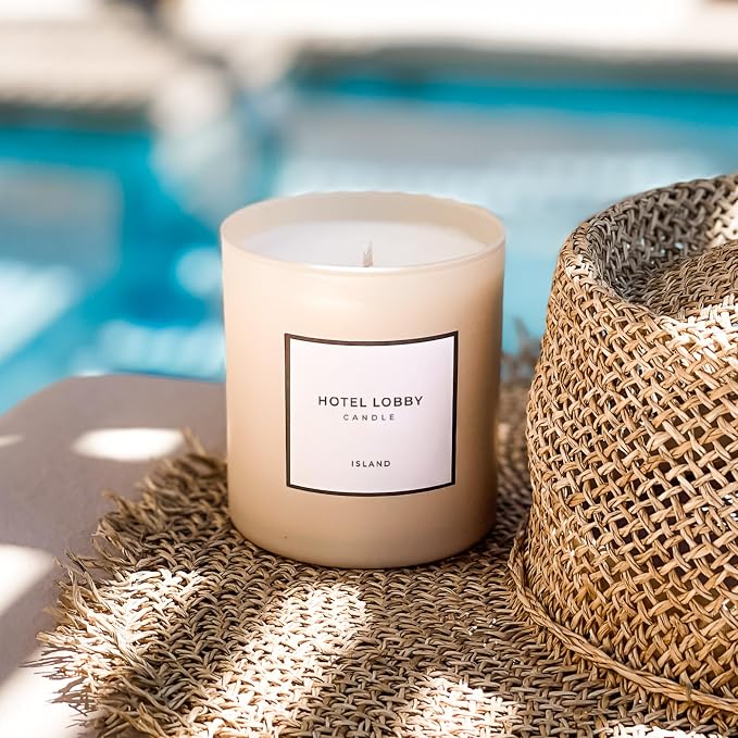Hotel Lobby Island Candle – Luxury Hand-Poured 9.75oz 100% Soy Wax - Image 2