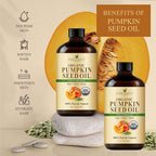 Handcraft Blends Cold-Pressed Organic Pumpkin Seed Oil in Glass Bottle - Image 6