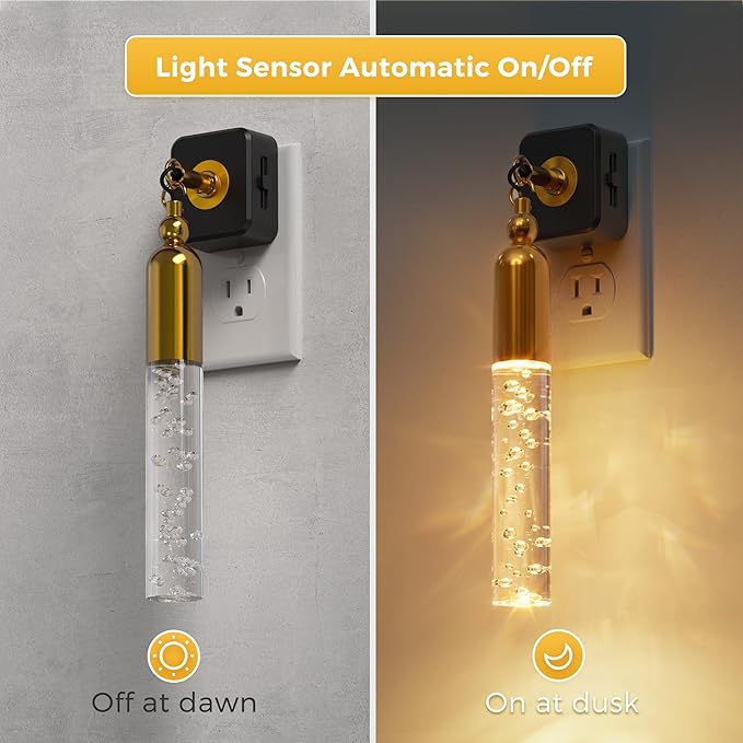 L LOHAS LED Night Lights Plug into Wall, 2 Pack Dimmable Night Light 0-100LM - Image 2