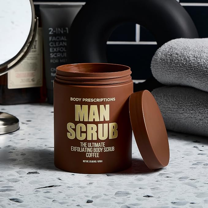 Body Prescriptions Men’s Exfoliating Body Scrub – Ultimate Skin Cleansing Wash - Image 2