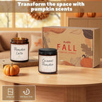Auelife Fall Candle, Caramel Pumpkin Scented Candle – Fall Soy Candles - Image 5