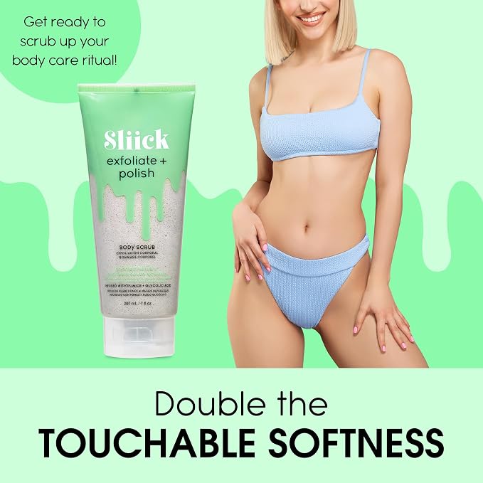 Sliick Exfoliate and Polish Body Scrub, Infused - Image 2