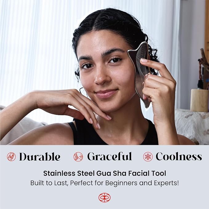 Rena Chris Stainless Steel Gua Sha Facial Tools - Image 2