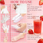 6-Pack Strawberry Nicotinamide Hand & Foot Mask - Image 8