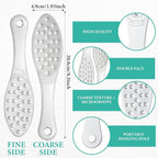 2 Pcs Stainless Steel Foot Scraper Metal Foot File Double Sided File Callus - Image 2