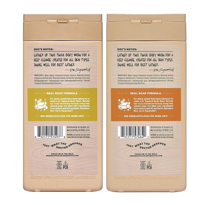 Dr. Squatch Natural Men's Body Wash Shower Gel - Image 7