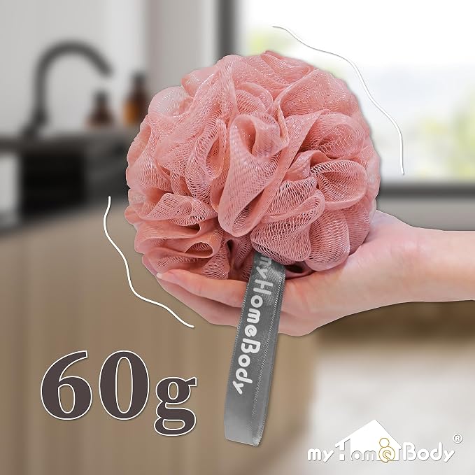 myHomeBody 60g Loofah Sponge, Body Scrubber, Bath Sponge, Loofah - Image 5