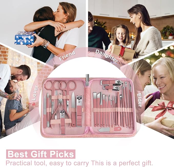 Women Manicure kit Professional sat Nail Set kit Pedicure Kit 30 in 1 Nail - Image 7