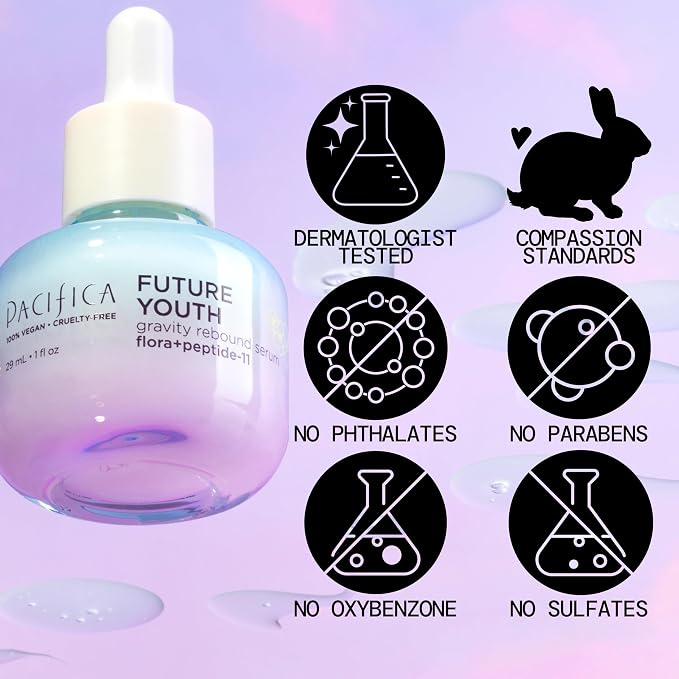 Pacifica Future Youth Gravity Rebound Face Serum – Multi-Peptide Firming Facial - Image 5