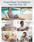 Casa Platino 100% Cotton Bathroom Towel Set - Image 6