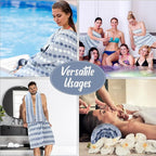 SmoothNovelty 16 Pack Microfiber Bath Towels Bulk 27'' x 60'' Oversized Size - Image 7