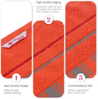 CASA COPENHAGEN X Line 4Pcs 100% Egyptian Cotton Designer Hand Towels Gift Set- - Image 4