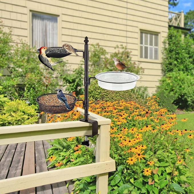 Balcony & Porch Deck Railing Bird Feeder - Image 2
